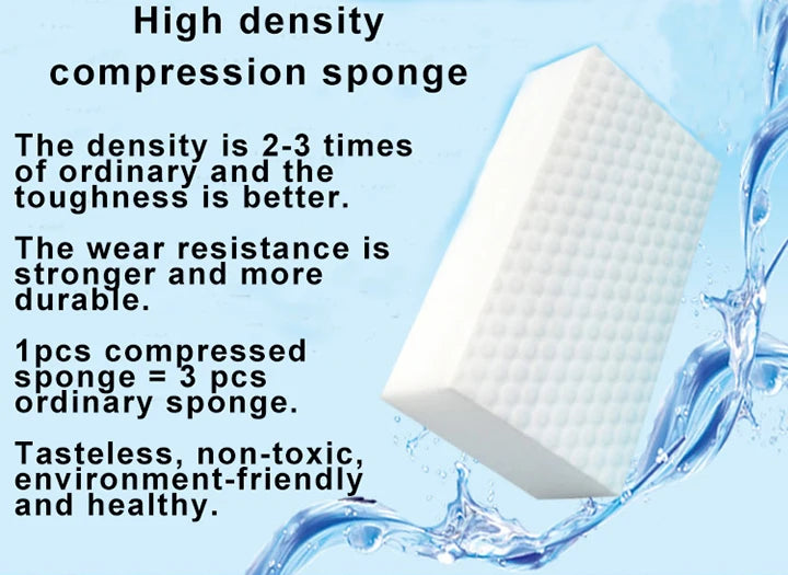 10 PCs Magic Sponge High Density Compressed Cleaning Melamine Eraser Kitchen Bathroom Sofa Cleaning Quality Supplier