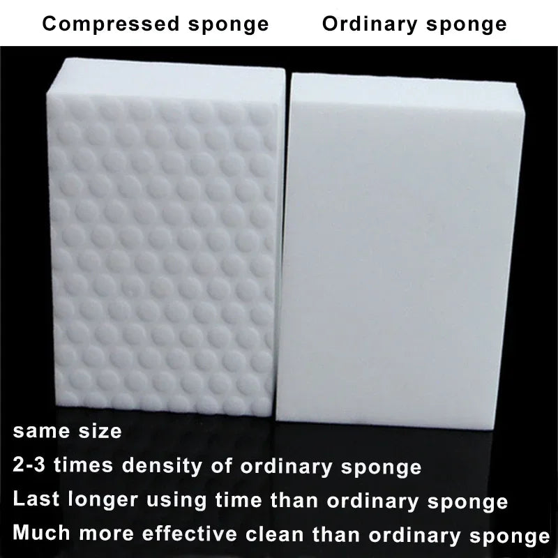 10 PCs Magic Sponge High Density Compressed Cleaning Melamine Eraser Kitchen Bathroom Sofa Cleaning Quality Supplier