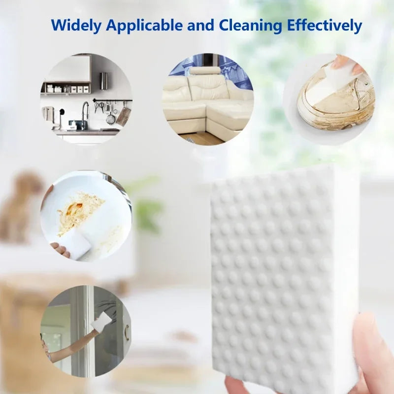 10 PCs Magic Sponge High Density Compressed Cleaning Melamine Eraser Kitchen Bathroom Sofa Cleaning Quality Supplier