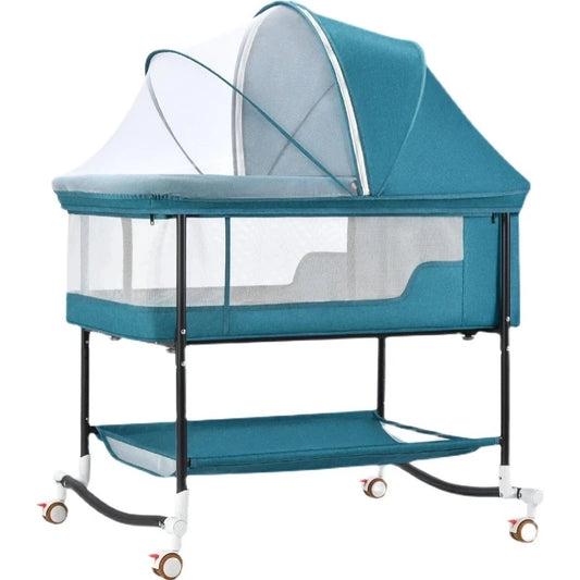 0-3 Years Baby Bed Portable Foldable Infant Kid Toddler Crib Removable Newborn Crib  Adjusting Stitching Play Game Bed