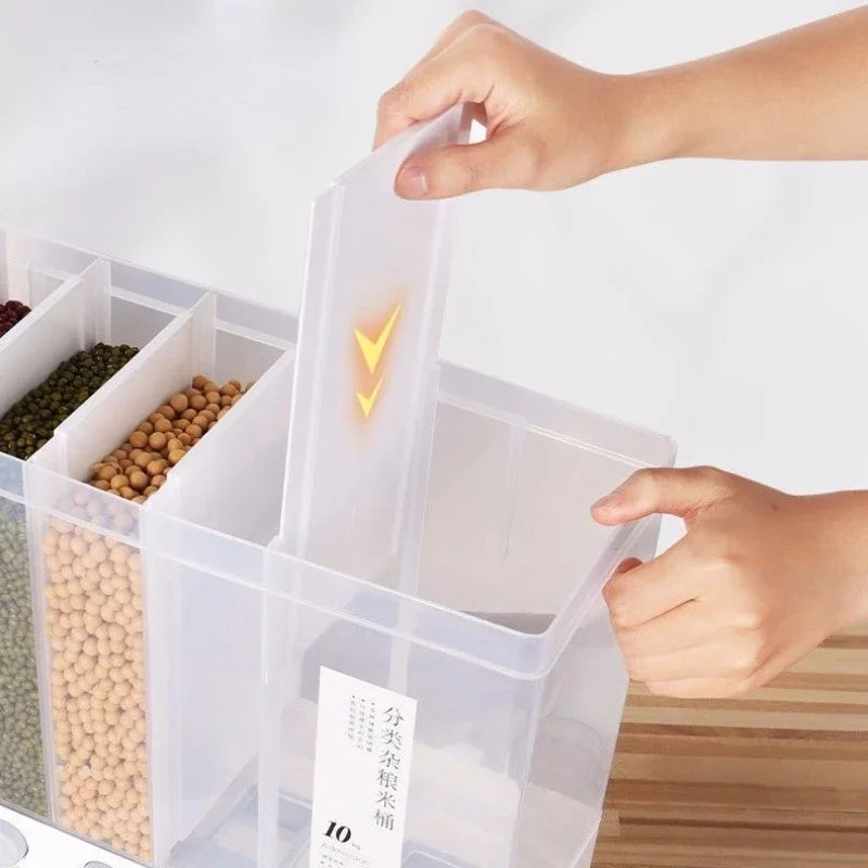 10KG Rice Storage Container Kitchen Storage Boxes Box Things Containers Cereals Products Cereal Organization Home Garden